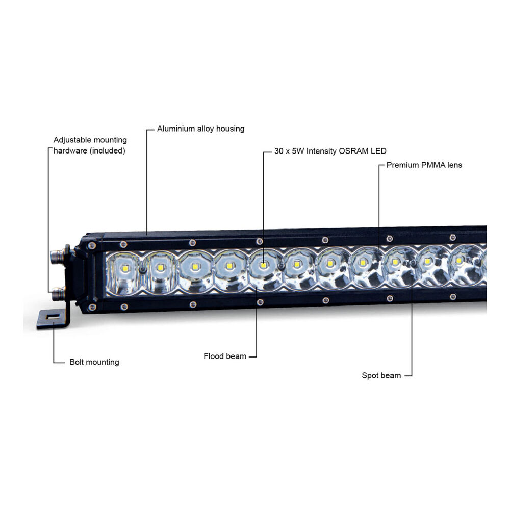 Ridge Ryder LED Driving Light Bar w/ harness 31" 127W Supercheap
