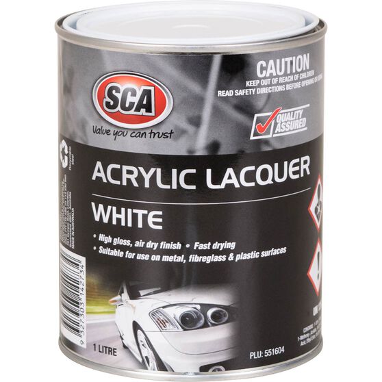 SCA Acrylic Paint, White - 1 Litre, , scanz_hi-res