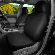 SCA Jacquard Seat Covers Black Adjustable Headrests Airbag Compatible, , scanz_hi-res