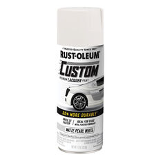 Rust-Oleum Custom Premium Lacquer Paint, Matt Pearl White - 312g, , scanz_hi-res