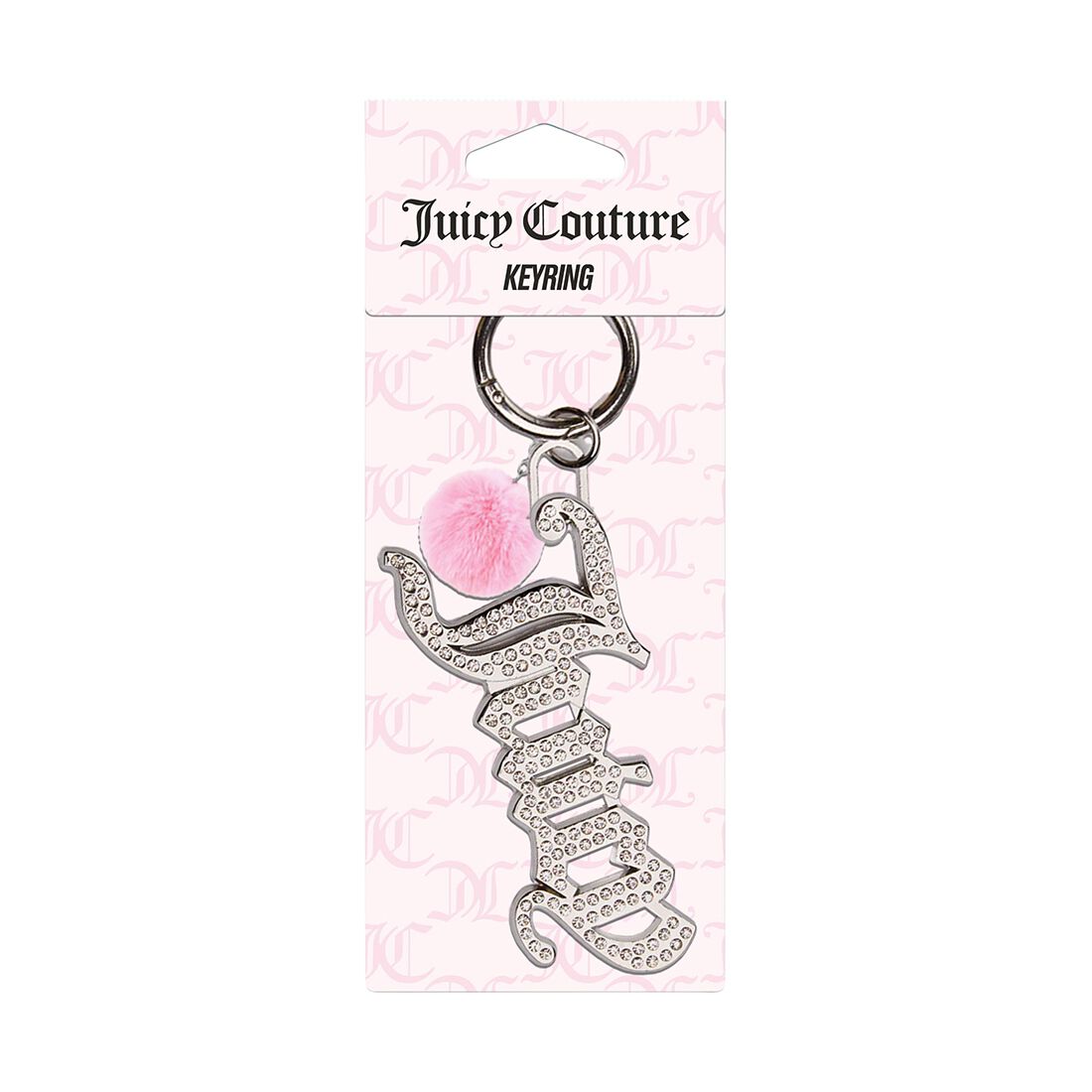 Juicy Couture Bling Juicy Keyring - Pink Pompom, , scanz_hi-res