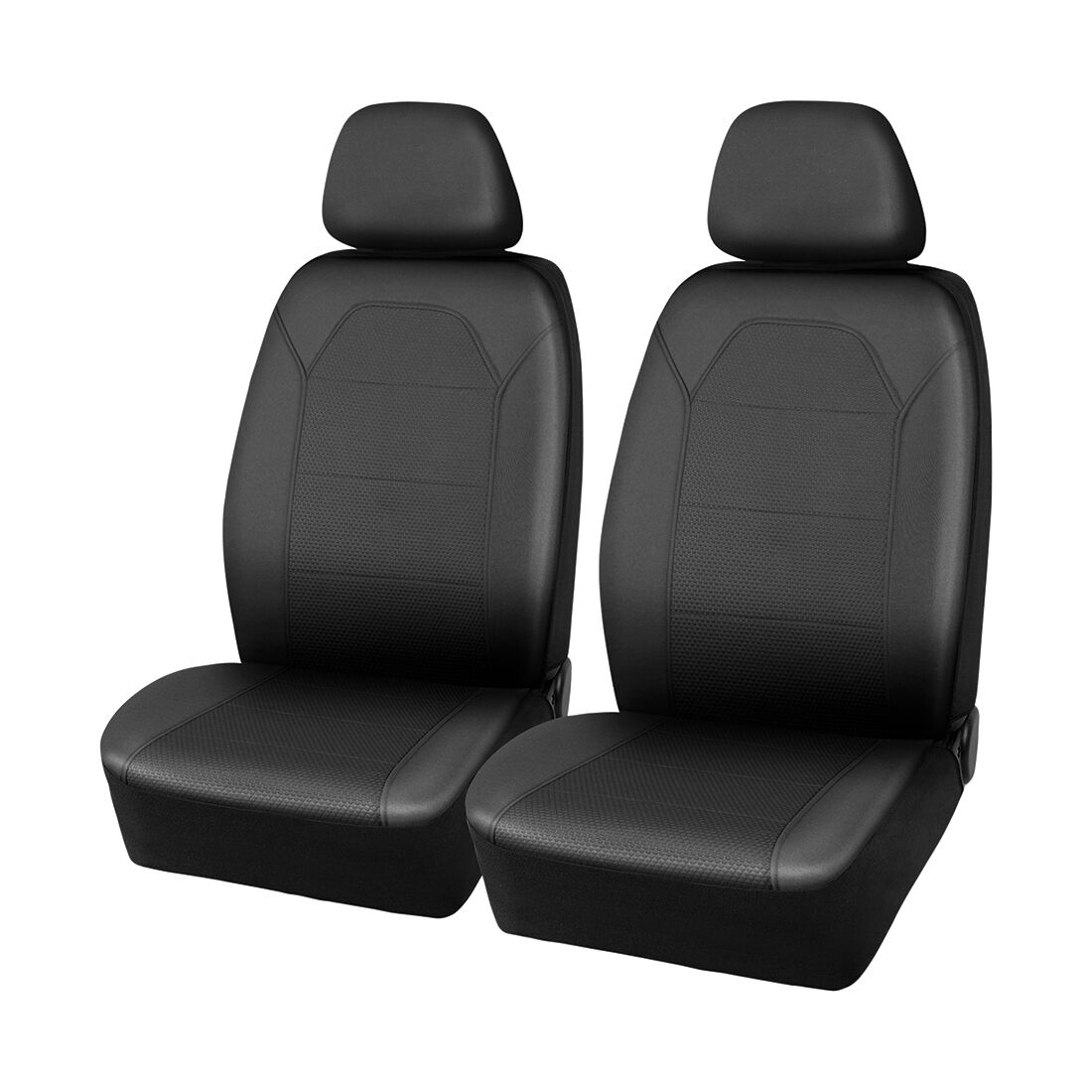 SCA Jacquard Embossed Dot Seat Covers Black, Adjustable Headrests, Airbag Compatible, Size 30A, , scanz_hi-res