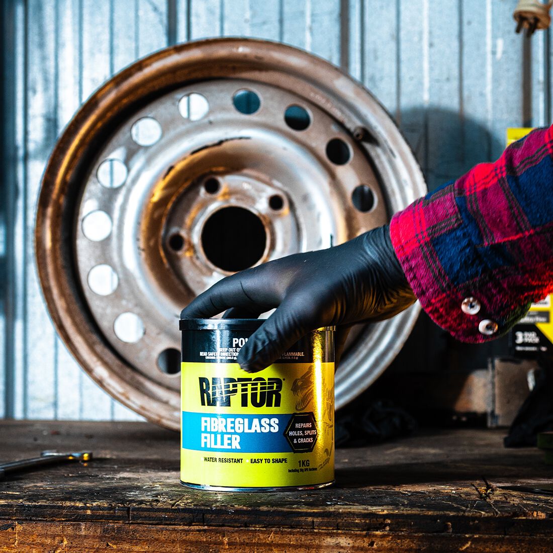 Raptor Fibreglass Filler 1KG, , scanz_hi-res