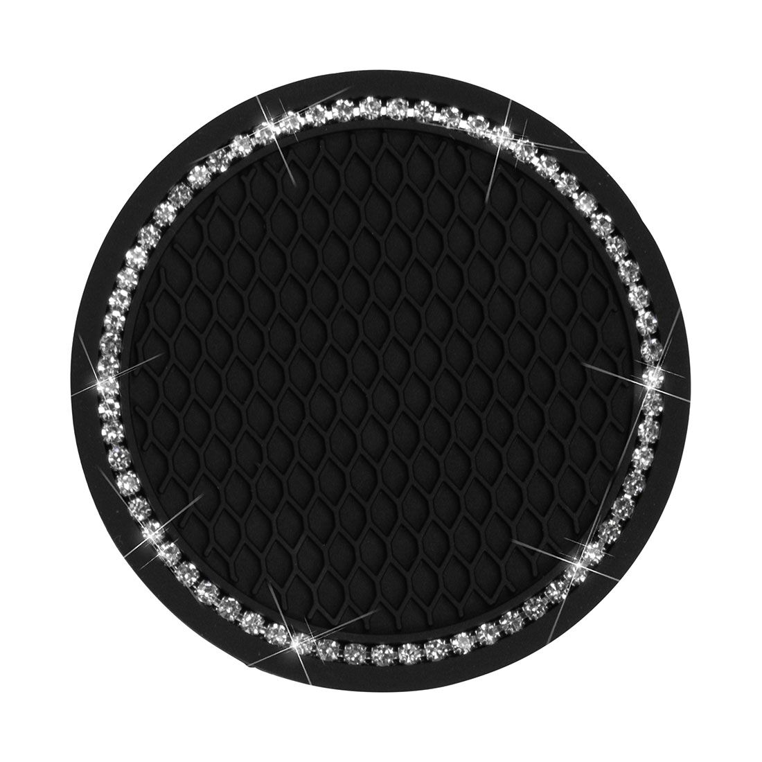 Cabin Crew Drink Coasters Black/Bling 2Pk, , scanz_hi-res