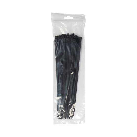 SCA Cable Ties 3.5mm X 292mm, Pack of 100, Black, , scanz_hi-res
