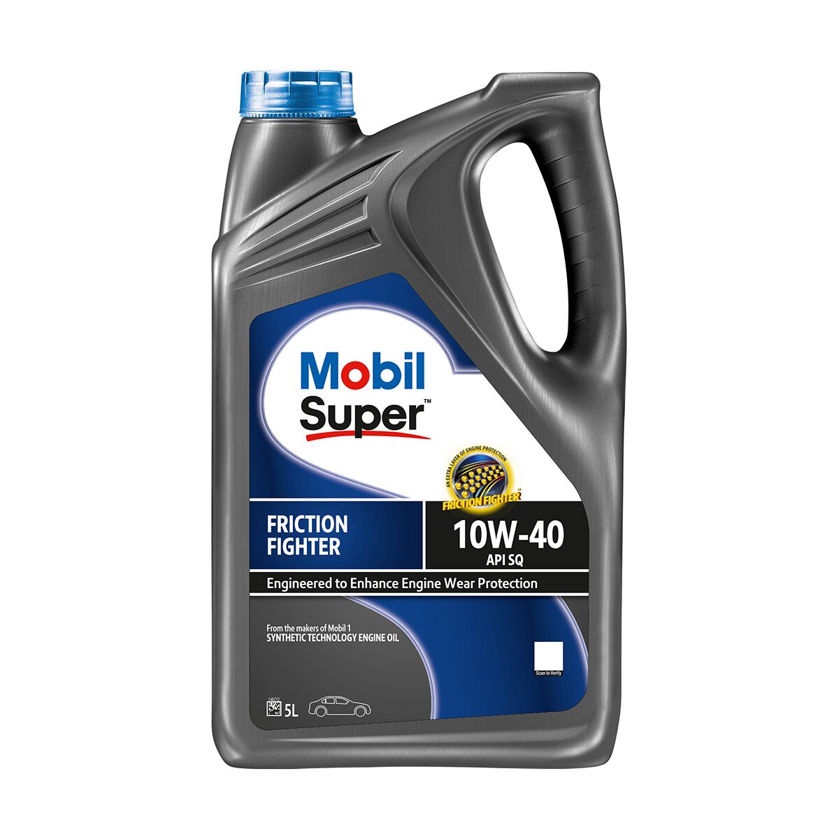Mobil Super Friction Fighter 10W-40 5 Litre, , scanz_hi-res