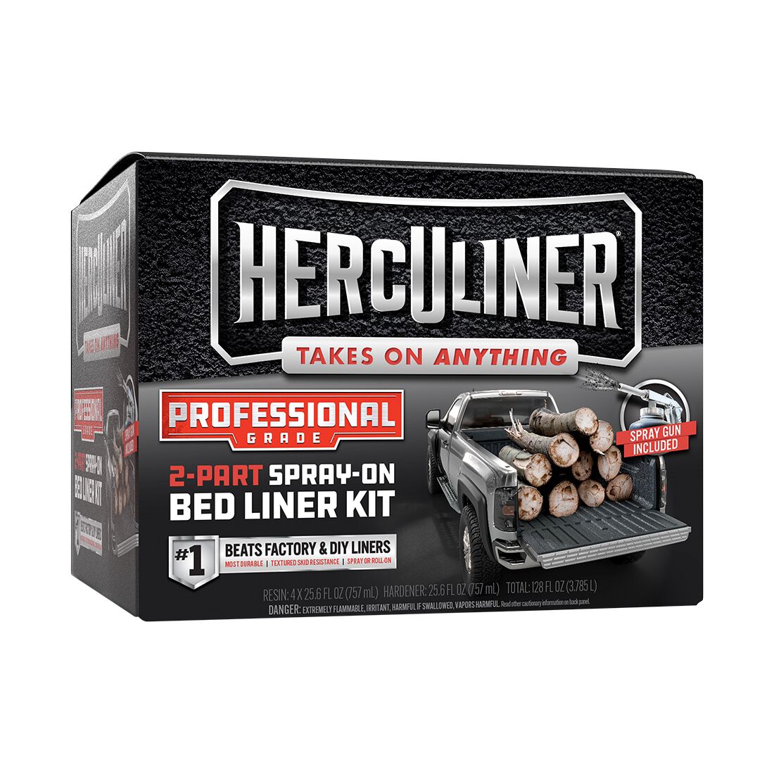 Herculiner Bed Liner Protective Coating Pro Kit 3.78 Litres, , scanz_hi-res