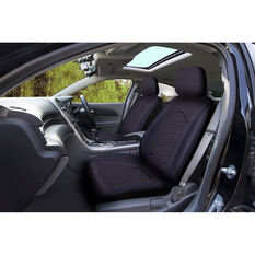 SCA Hex Gel Seat Covers - Black, Adjustable Headrests, airbag Compatible, , scanz_hi-res