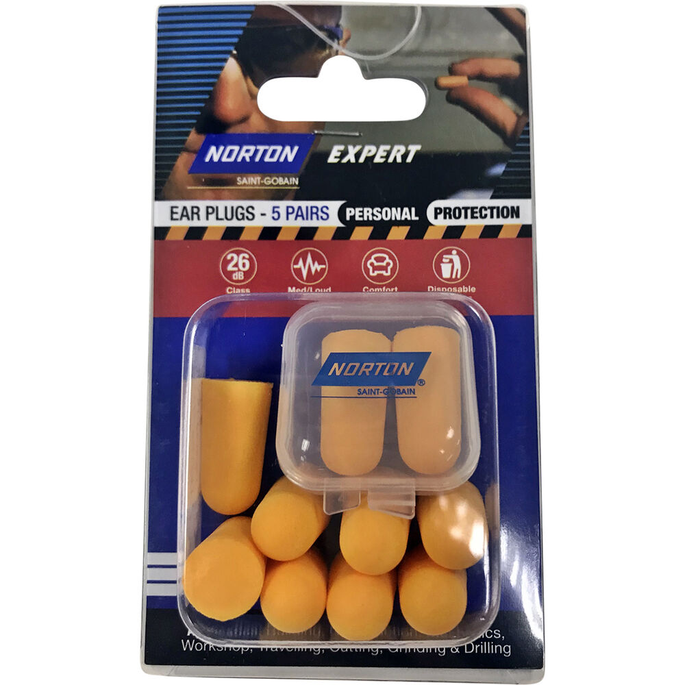 Norton Earplugs with Case 5 pair Supercheap Auto New Zealand