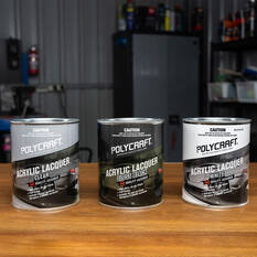 Polycraft Acrylic Gloss Black 1 Litre, , scanz_hi-res