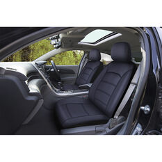 SCA Leather Look Seat Covers - Black, Adjustable Headrests, Size 30, Front Pair, Airbag Compatible, , scanz_hi-res