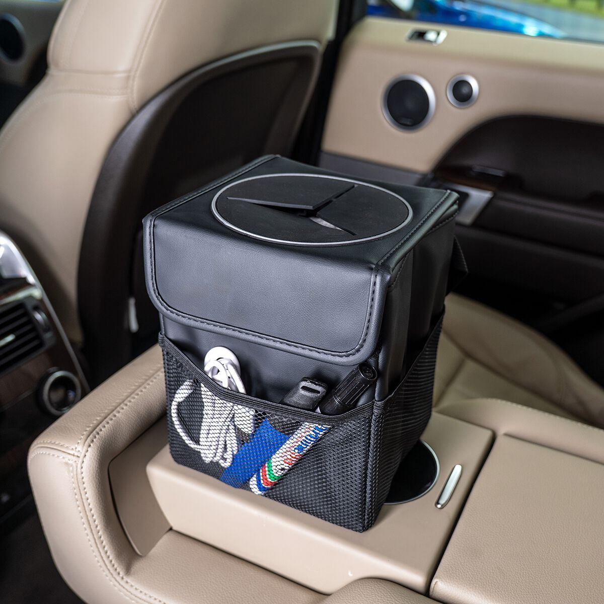 Cabin Crew Trash Bin Leather Look, , scanz_hi-res