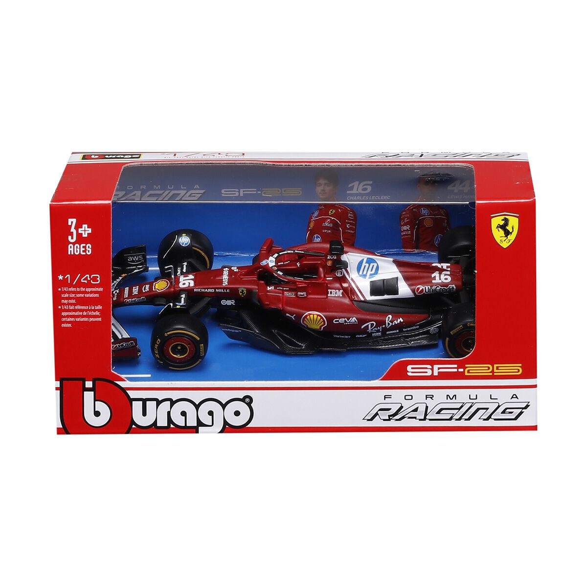 1:43 Die Cast 2025 Ferrari #16 Le Clerc, , scanz_hi-res