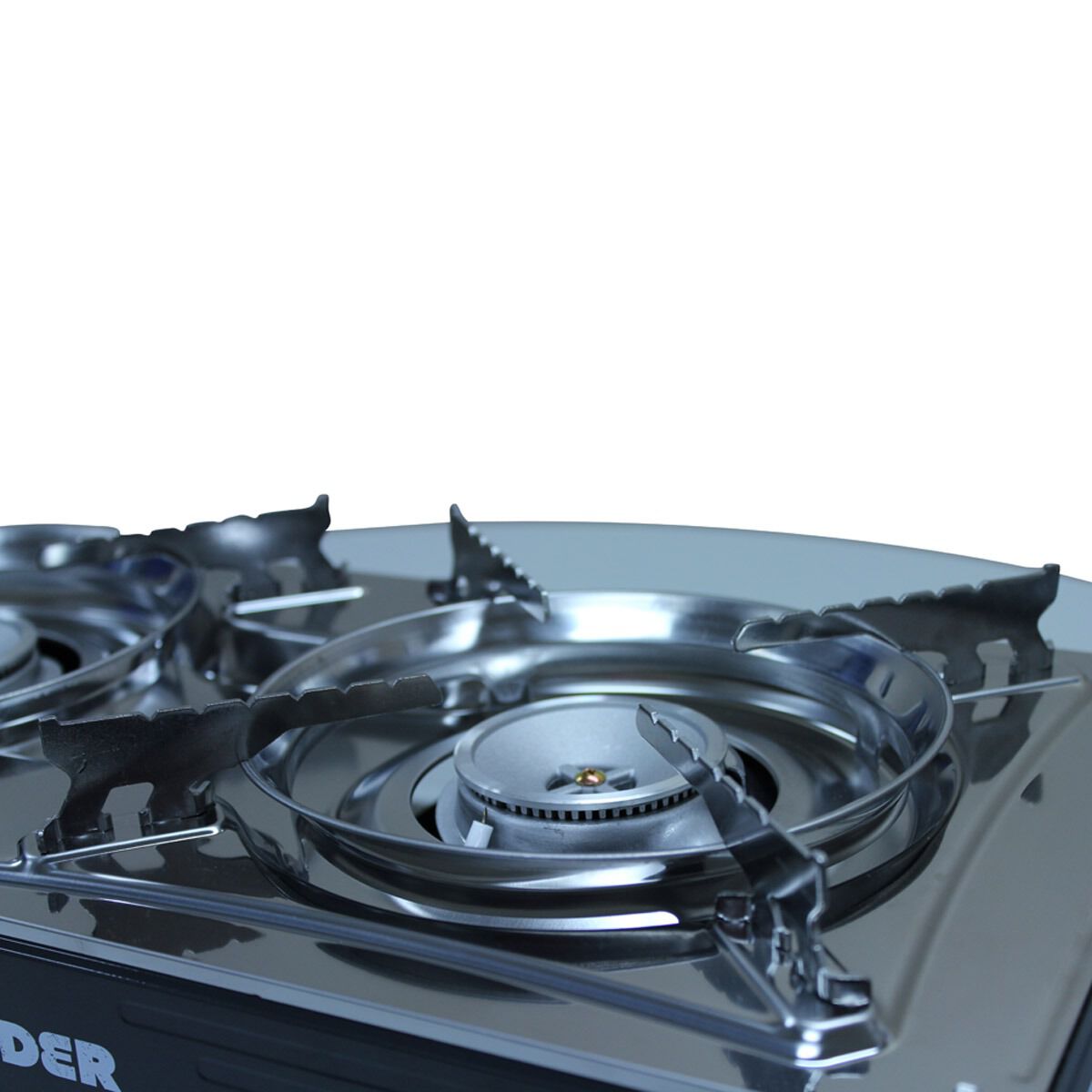 Ridge Ryder Butane Stove Double Burner Steel Plate, , scanz_hi-res