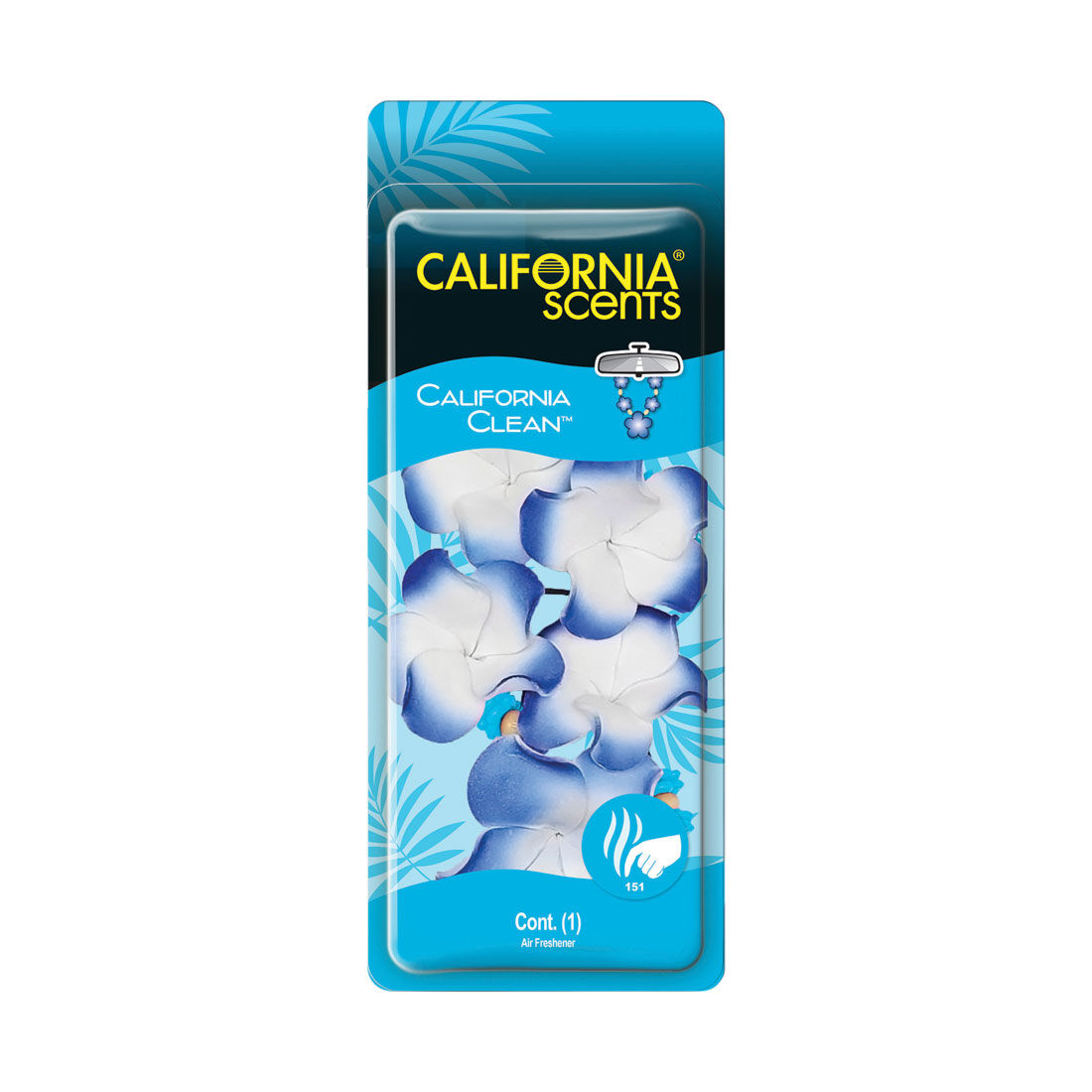 California Scents Novelty Hanging Lei California Clean Car Air Freshener - 1PK, , scanz_hi-res