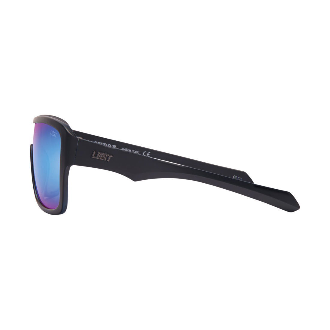 LOST Sunglasses Judge Mirror Matt Black Blue, , scanz_hi-res