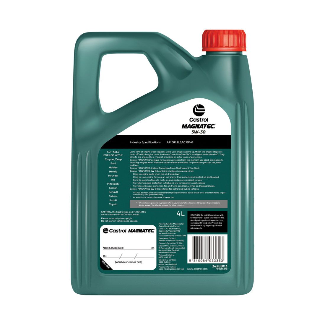 Castrol MAGNATEC Engine Oil - 5W-30 4 Litre, , scanz_hi-res