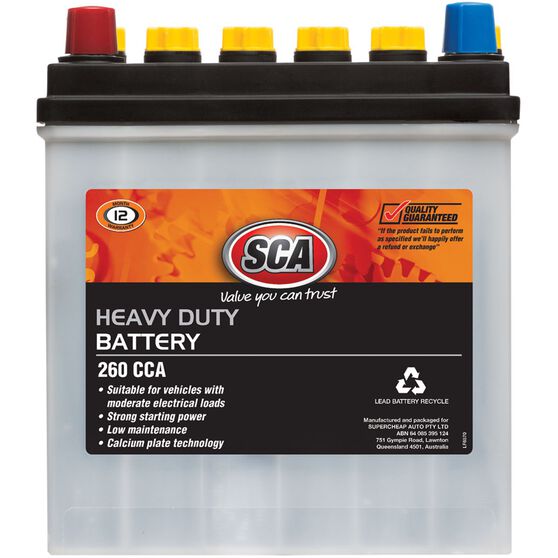 SCA Battery - Heavy Duty, GNS40Z, 260 CCA, , scanz_hi-res