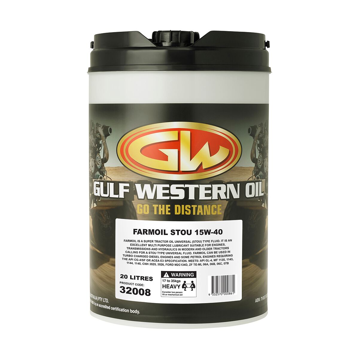 Gulf Western Farmoil STOU 15W-40 20 Litre, , scanz_hi-res