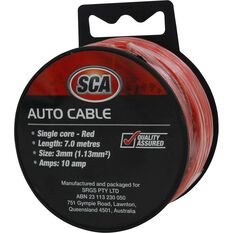 SCA Automotive Cable - Single Core, 10 Amp 3mm x 7m, Red, , scanz_hi-res