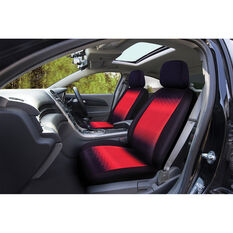 SCA Geometric Seat Covers - Black/Orange, Adjustable Headrests, Size 30, Airbag Compatible, , scanz_hi-res