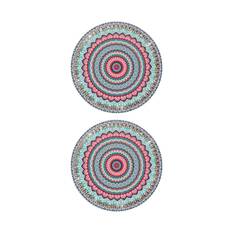 Cabin Crew Drink Coasters Aqua/Pink/Bling, , scanz_hi-res