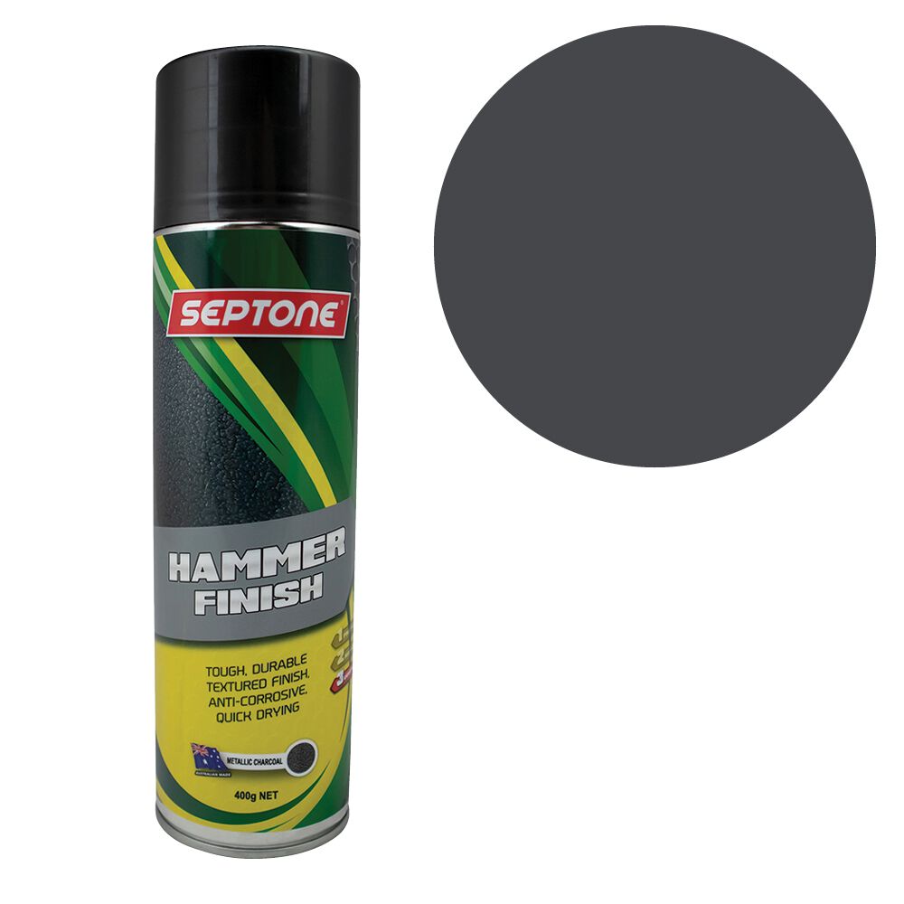 Septone&reg; Hammer Finish Paint, Charcoal - 400g, , scanz_hi-res
