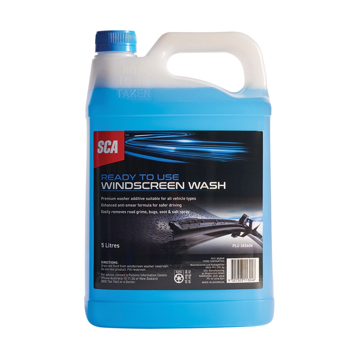 SCA Windscreen Wash Ready to Use 5 Litre, , scanz_hi-res