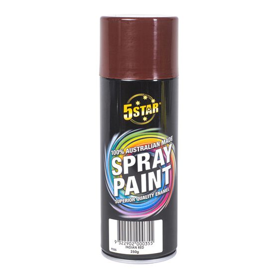 5 Star Enamel Spray Paint Indian Red 250g, , scanz_hi-res