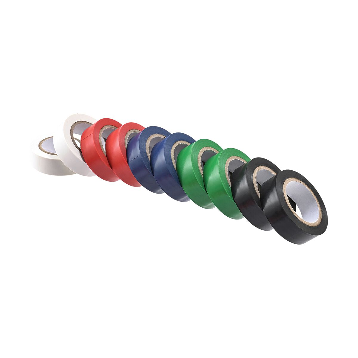 SCA PVC Electrical Tapes - Assorted Colour, 18mm x 10m, 10 Pack, , scanz_hi-res