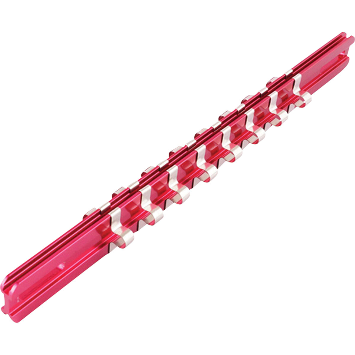 ToolPRO Socket Rail Aluminium 1/4" Drive 16 Clip, , scanz_hi-res