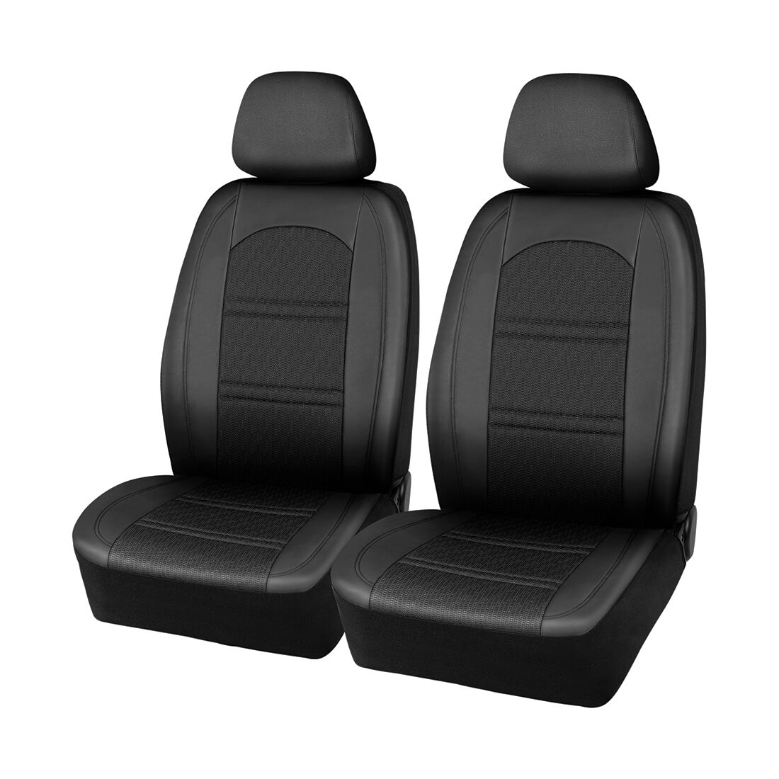 SCA Memory Foam Jacquard Seat Covers Black, Adjustable Headrests, Airbag Compatible, Size 30A, , scanz_hi-res