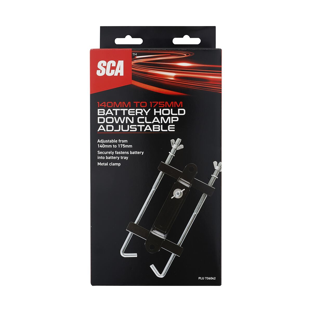 SCA Battery Hold Downs 140-175mm Adjustable Clamp, , scanz_hi-res
