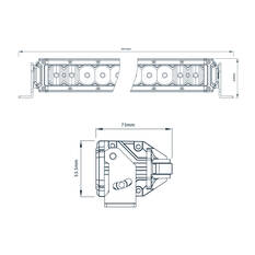 Ridge Ryder LED Driving Light Bar w/ harness - 21" 84W, , scanz_hi-res
