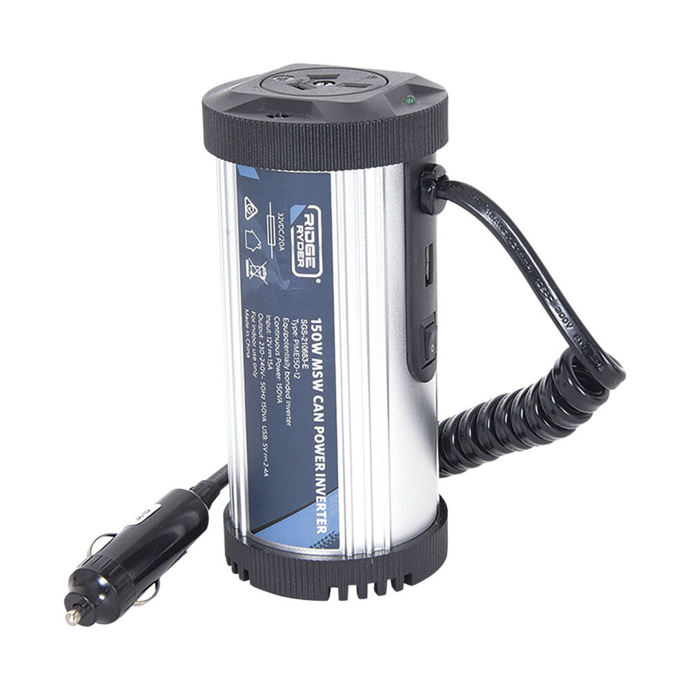 Ridge Ryder Modified Sine Wave Can Power Inverter 150W Supercheap
