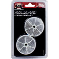 SCA Reflector - Clear, 60mm, Round, 2 Pack, , scanz_hi-res