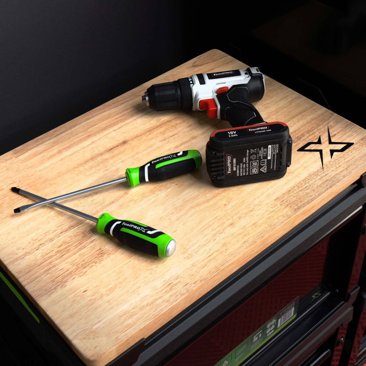 ToolPRO-X Metal Modular Storage System - Timber Workbench Top, , scanz_hi-res