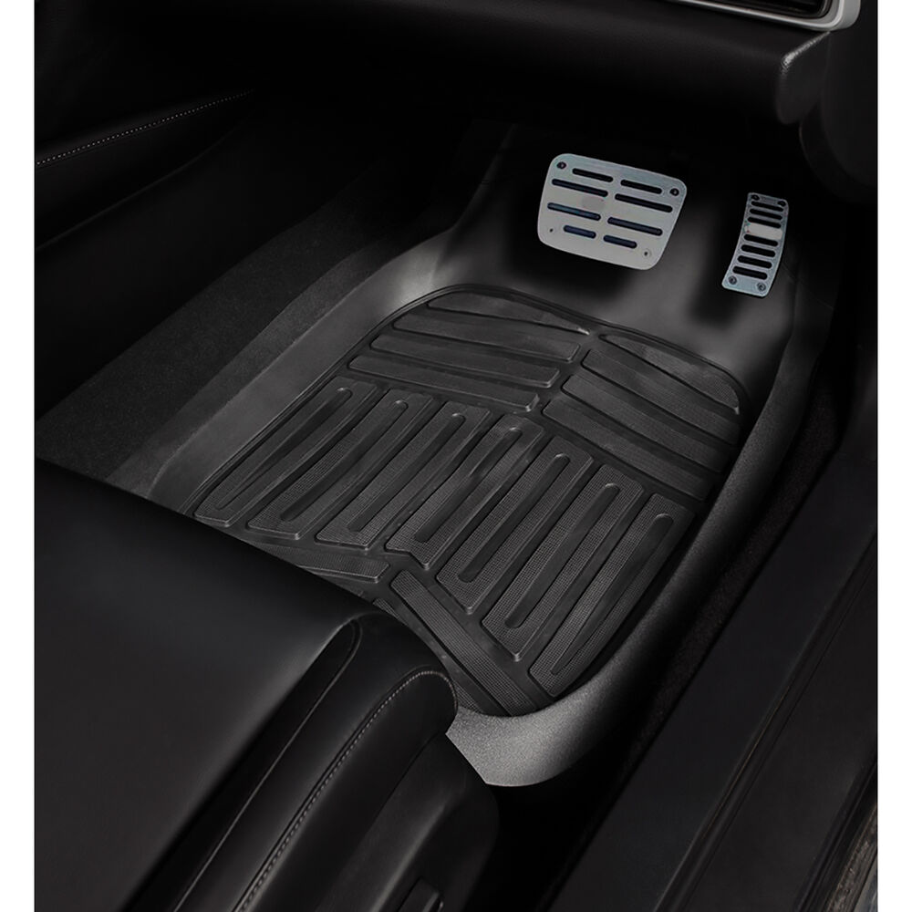 Ridge Ryder Deep Dish Car Floor Mats Black Front Pair Supercheap