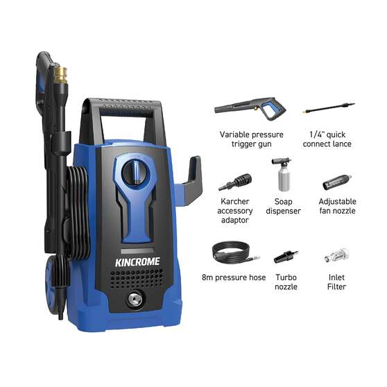 Kincrome K16261 Pressure Washer - 1740 PSI, , scanz_hi-res