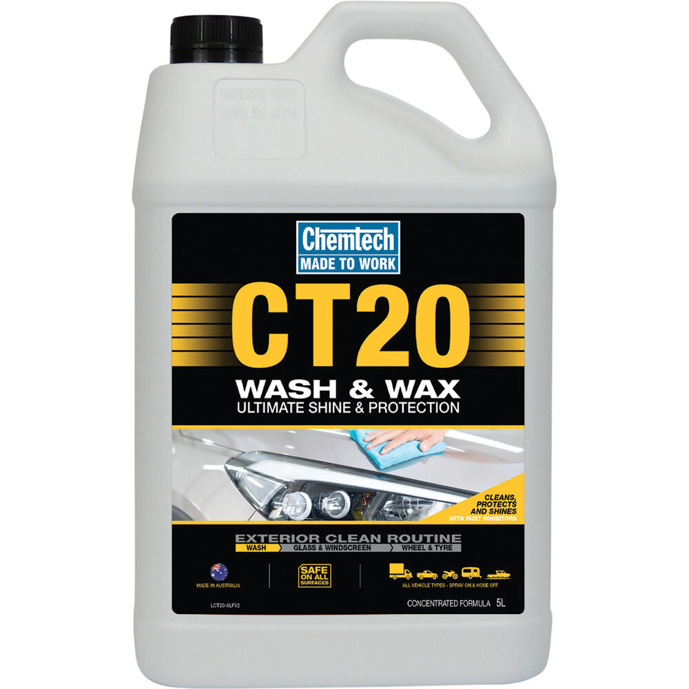 Chemtech CT20 Wash & Wax 5 Litre Supercheap Auto New Zealand