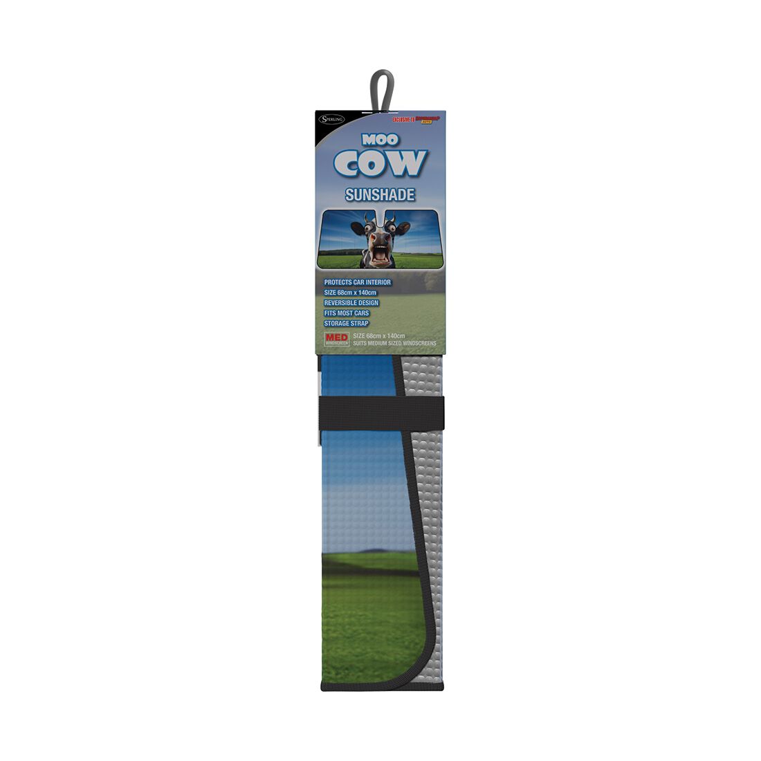 Cow Sunshade Accordion Front, , scanz_hi-res