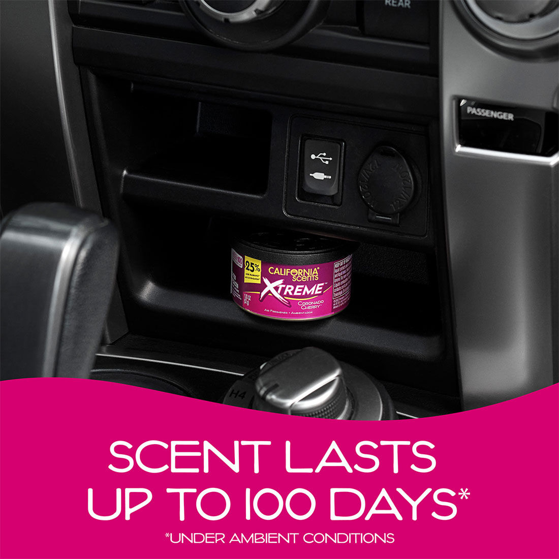 California Scents Xtreme Can Coronado Cherry Car Air Freshener 52g, , scanz_hi-res