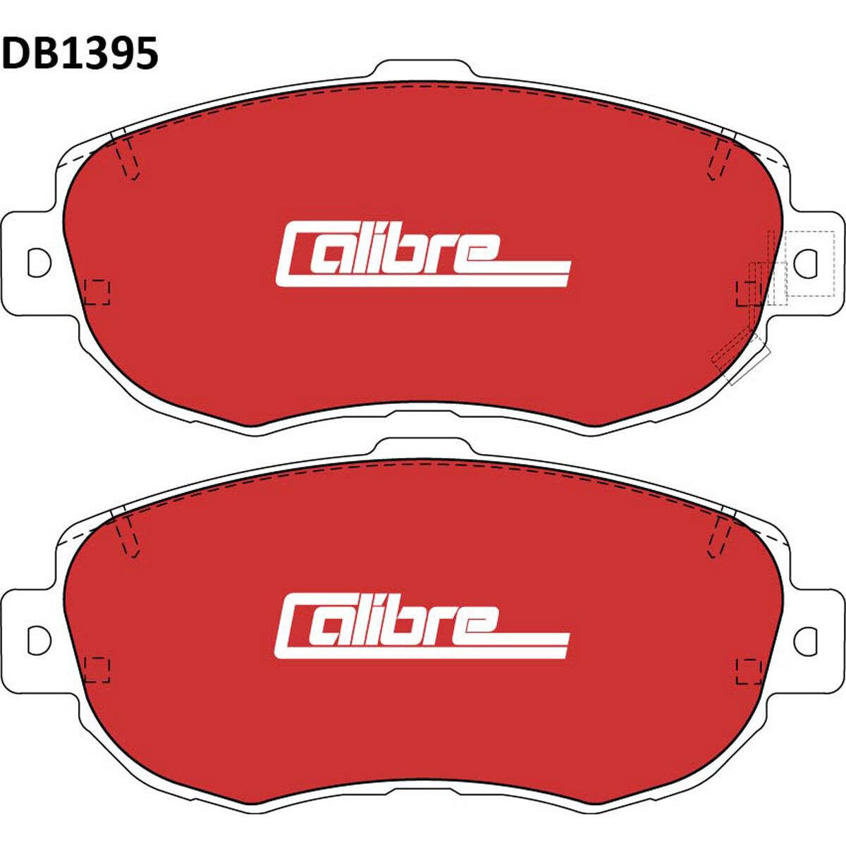 Calibre Disc Brake Pads DB1395CAL, , scanz_hi-res
