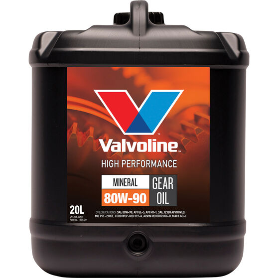 Valvoline Duragear HP Gear Oil 80W-90 20 Litre, , scanz_hi-res