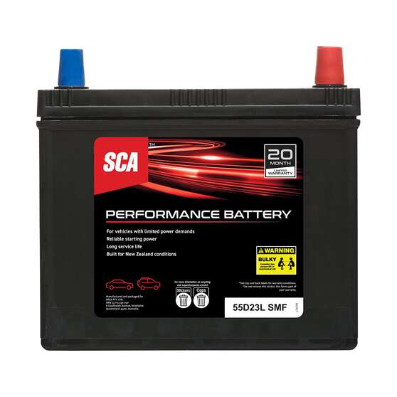 SCA Performance Car Battery 55D23L SMF, , scanz_hi-res
