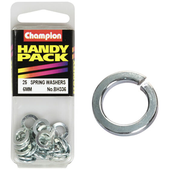 Champion Spring Washers - 6mm, BH336, Handy Pack, , scanz_hi-res