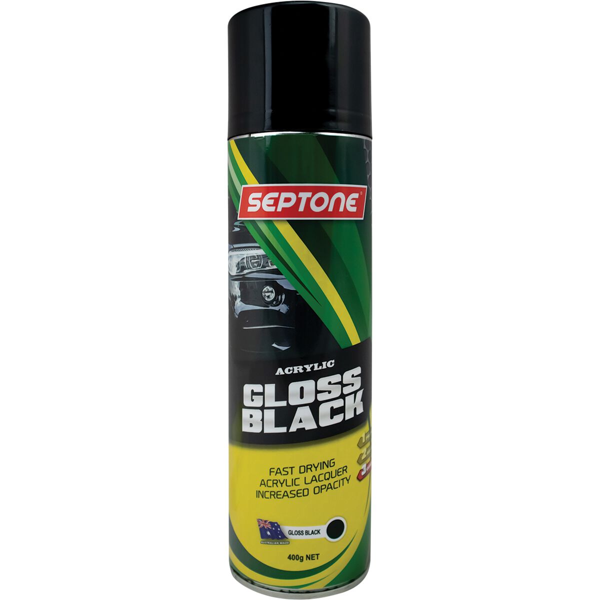 Septone&reg; Acrylic Paint, Gloss Black - 400g, , scanz_hi-res