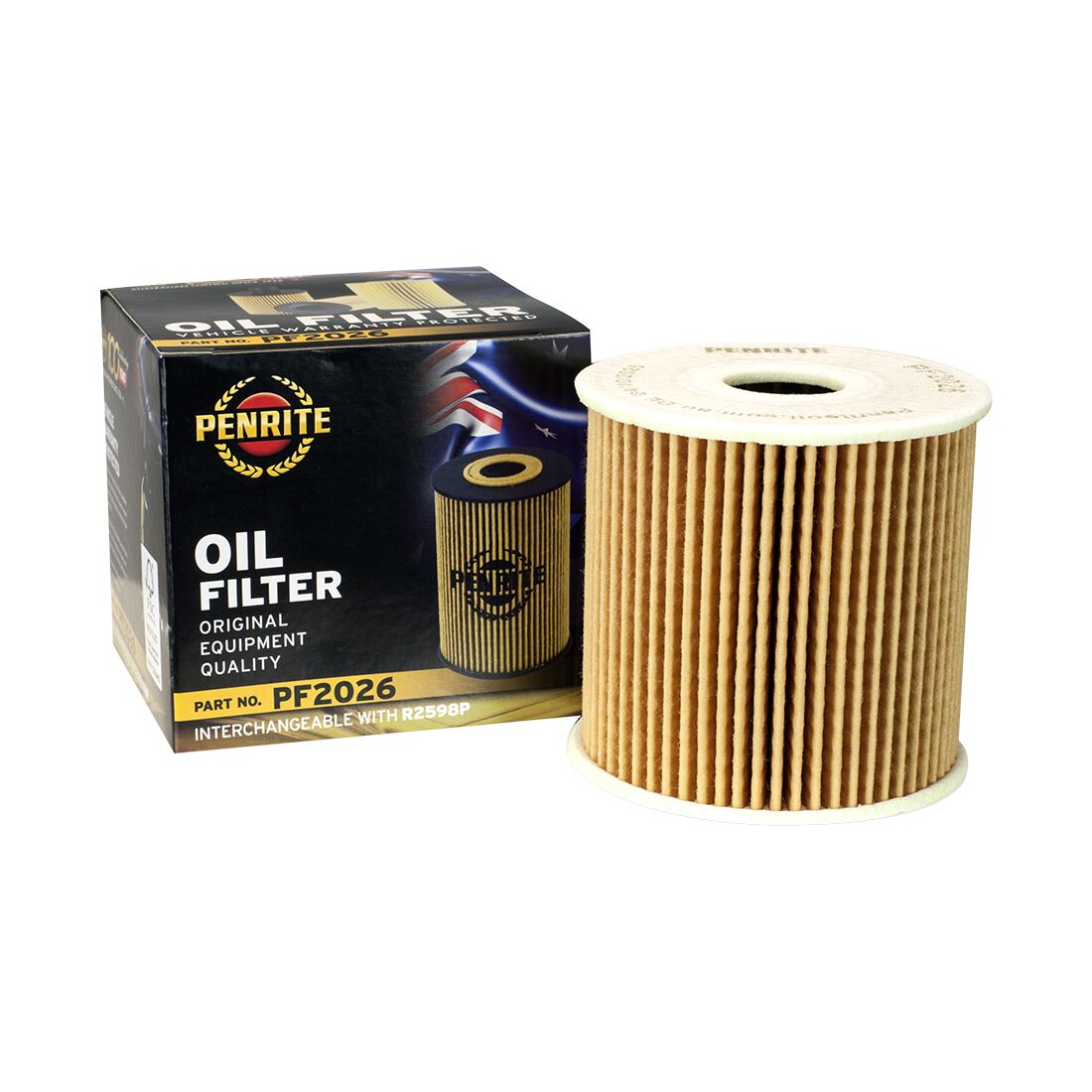 Penrite Oil Filter PF2026 (Interchangeable with R2598P), , scanz_hi-res