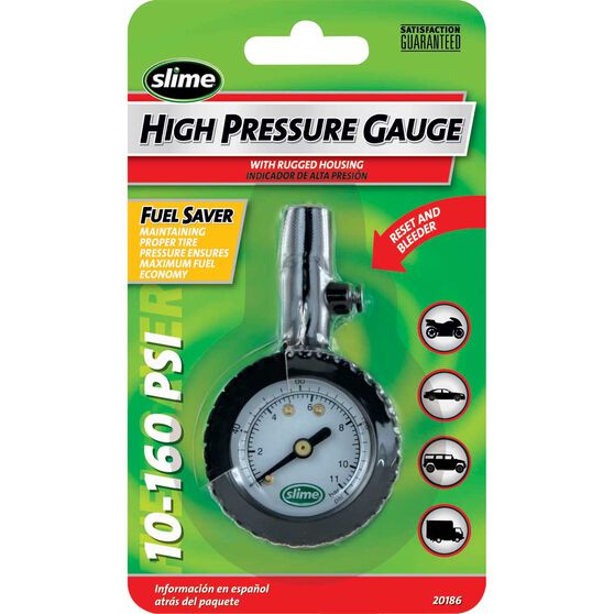 Slime High Pressure Tyre Gauge - 10-160 PSI, , scanz_hi-res