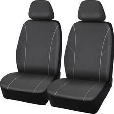 SCA Essential Polyester Seat Covers Black, Adjustable Headrests, Size 30, Front, Airbag Compatible, , scanz_hi-res